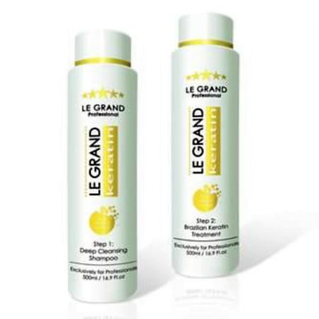 Le Grand Brazilian Keratin Kit (Clarifying Shampoo + Keratin Treatment) 500ml