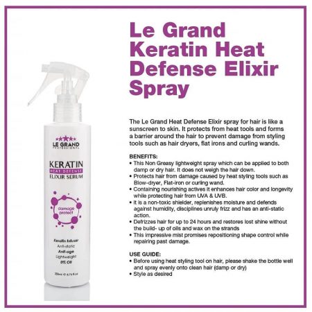Le Grand Keratin Anti frizz Spray
